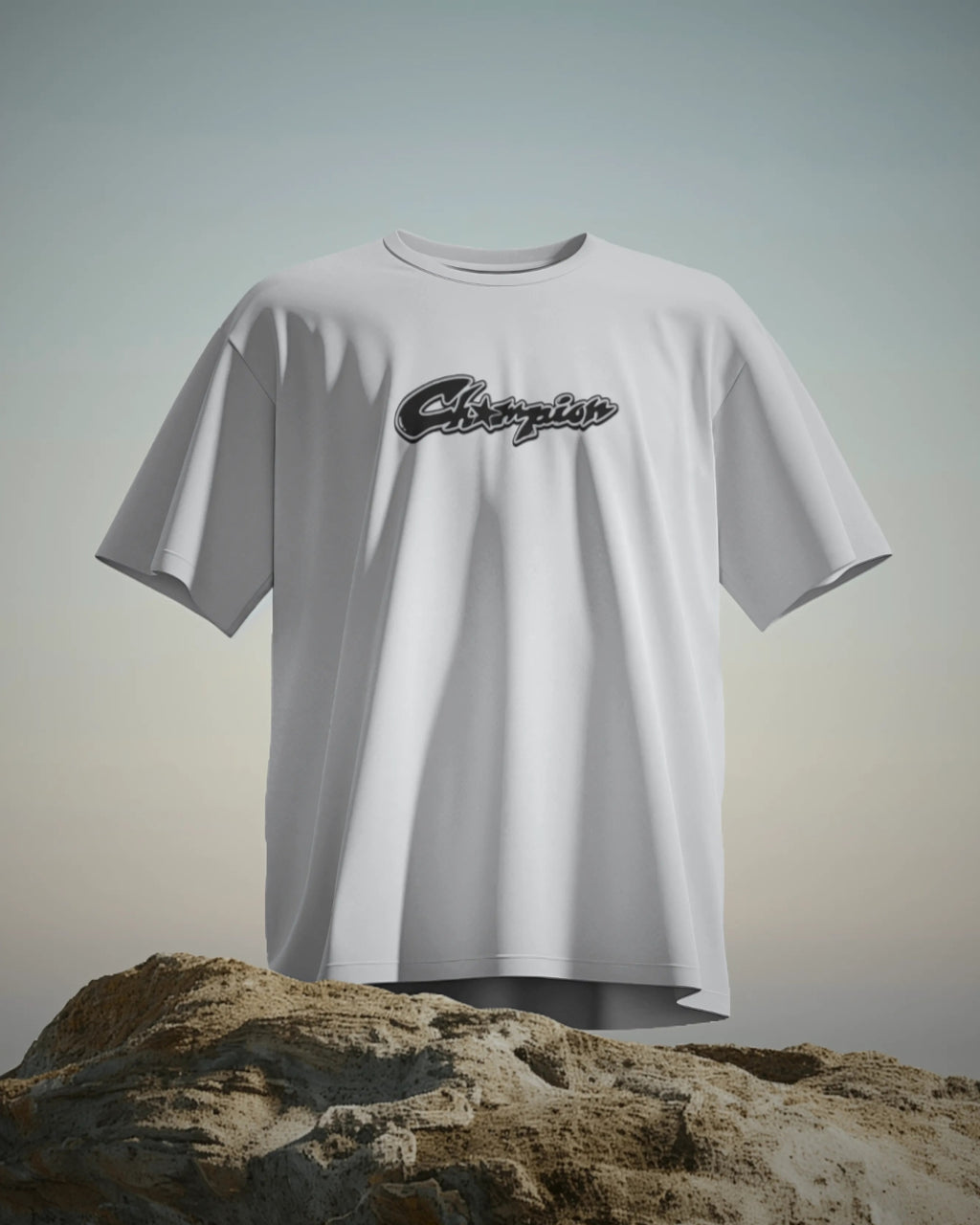 Vizaryx Man's Oversized Graphic Champion Tee