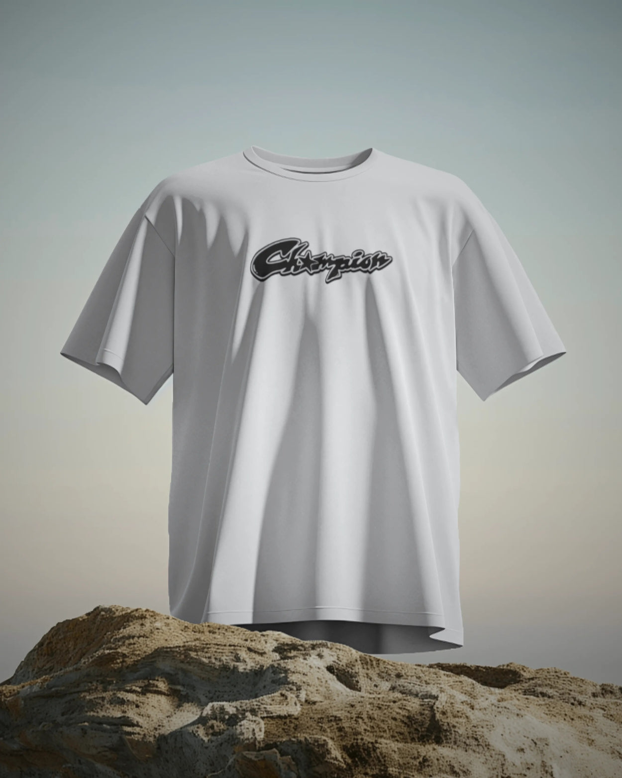 Vizaryx Man's Oversized Graphic Champion Tee