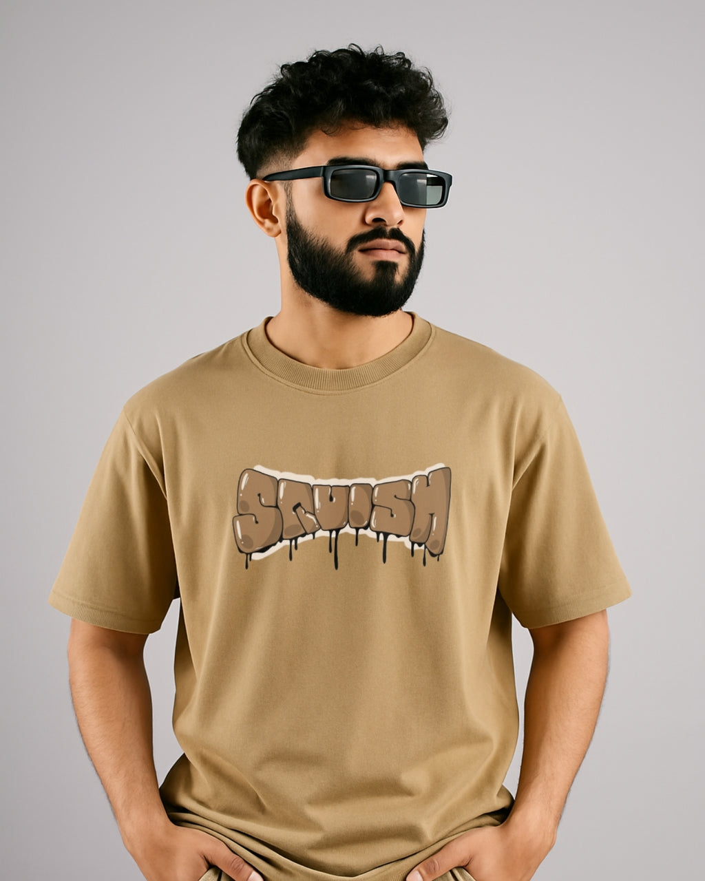 Vizaryx Men’s Oversized Graphic – SQUISH  Tee