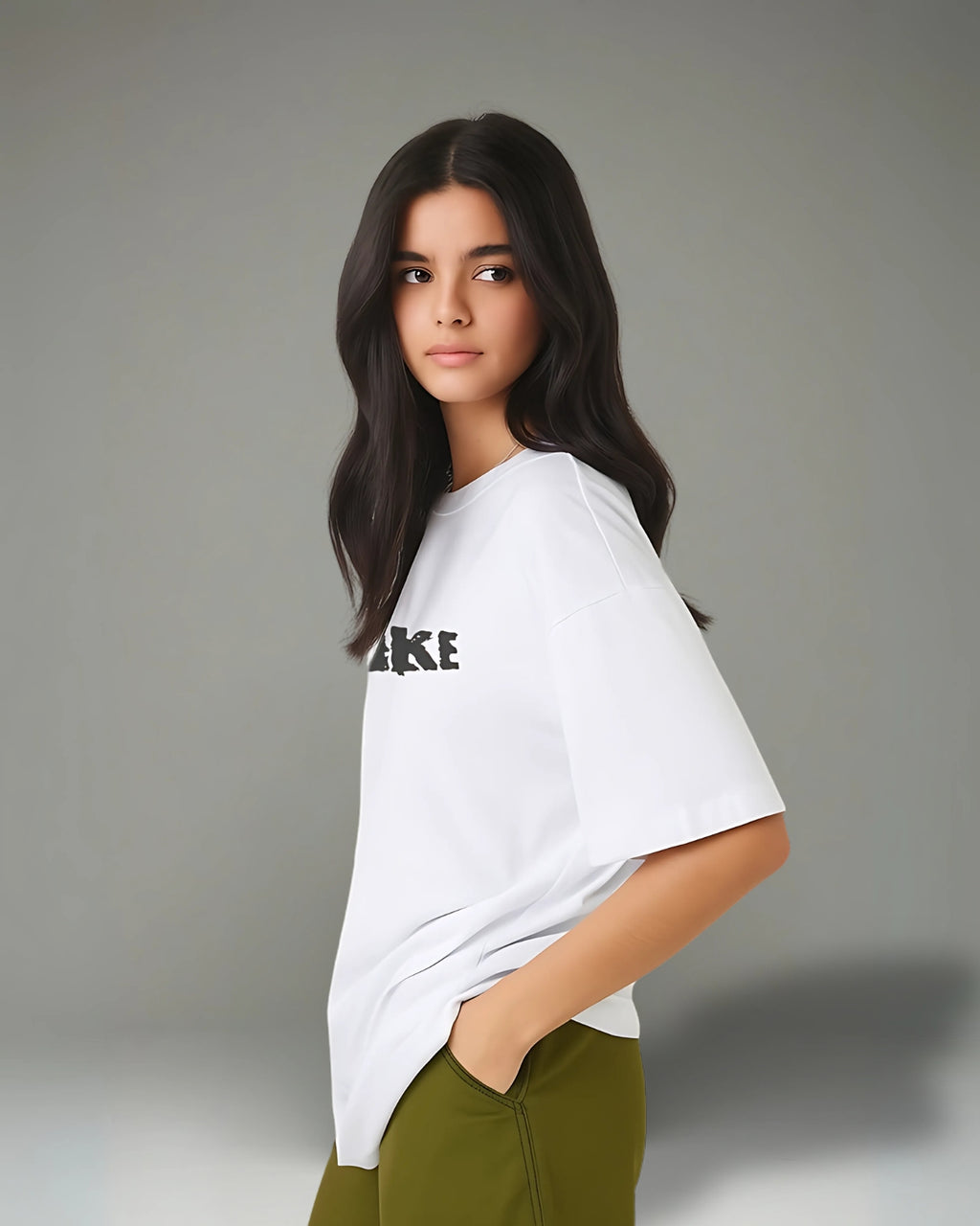 Vizaryx Women’s Oversized Graphic ACT LIKE Streetwear Tee
