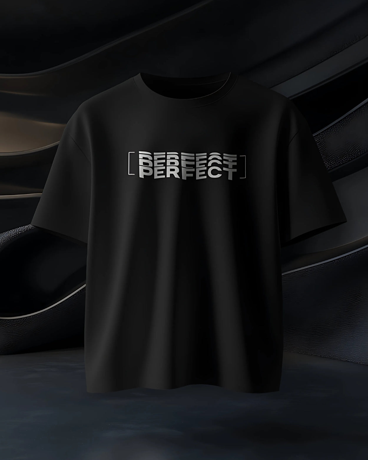 Vizaryx Perfect Oversized Tee – Jet Black