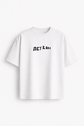 Vizaryx Women’s Oversized Graphic ACT LIKE Streetwear Tee