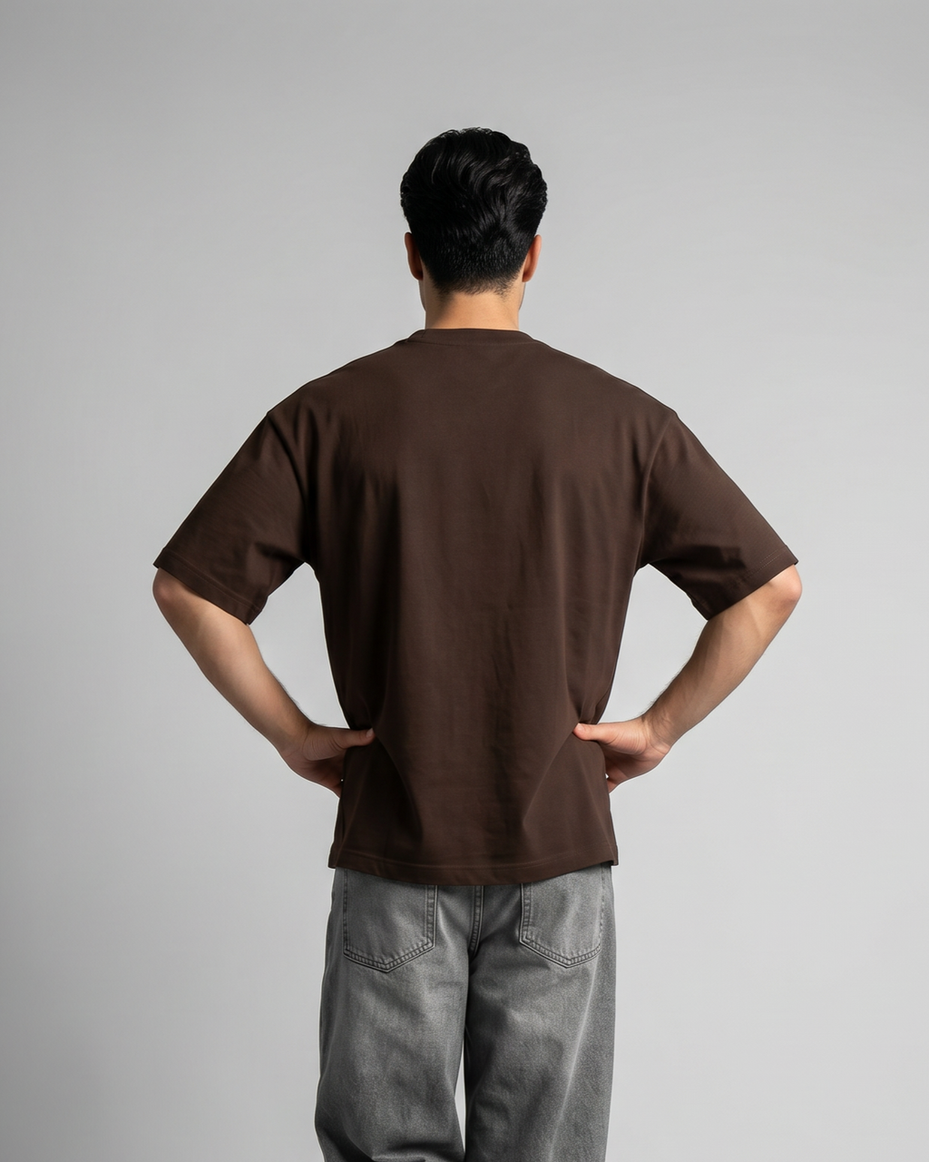 Vizaryx Minimal Oversized Tee – Brown