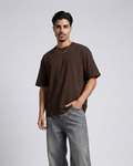 Vizaryx Minimal Oversized Tee – Brown