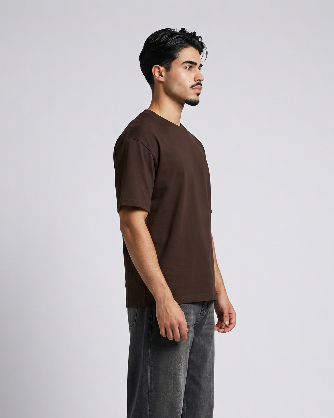 Vizaryx Minimal Oversized Tee – Brown
